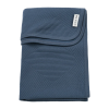 Wiegdeken - Jacquard pure indigo 